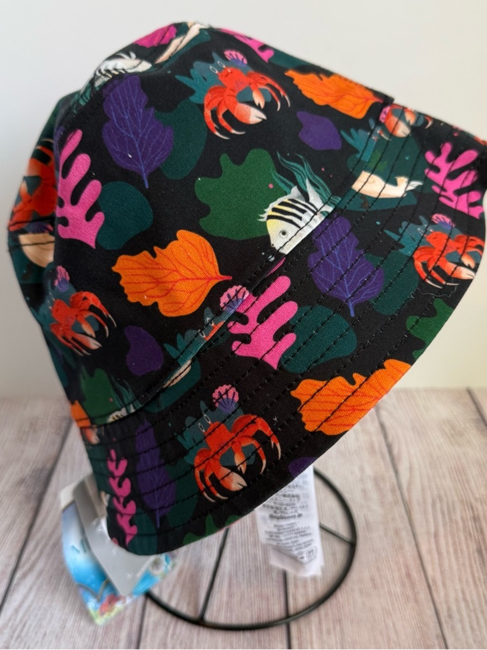 DISNEY The Little Mermaid Reversible Retro Bucket Hat One Size NWT
